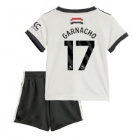 Manchester United Alejandro Garnacho #17 Replika babykläder Tredjeställ Barn 2024-25 Kortärmad (+ korta byxor)